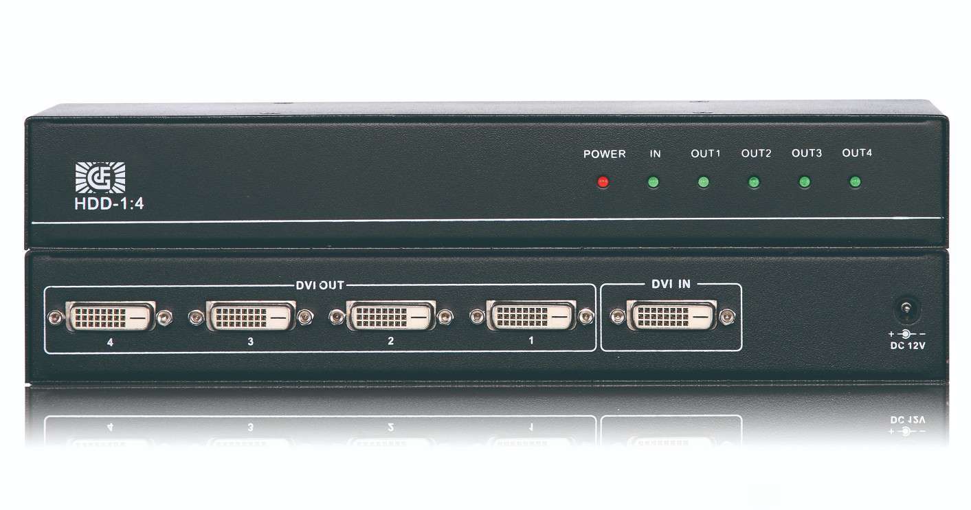 DVI1进4出分配器