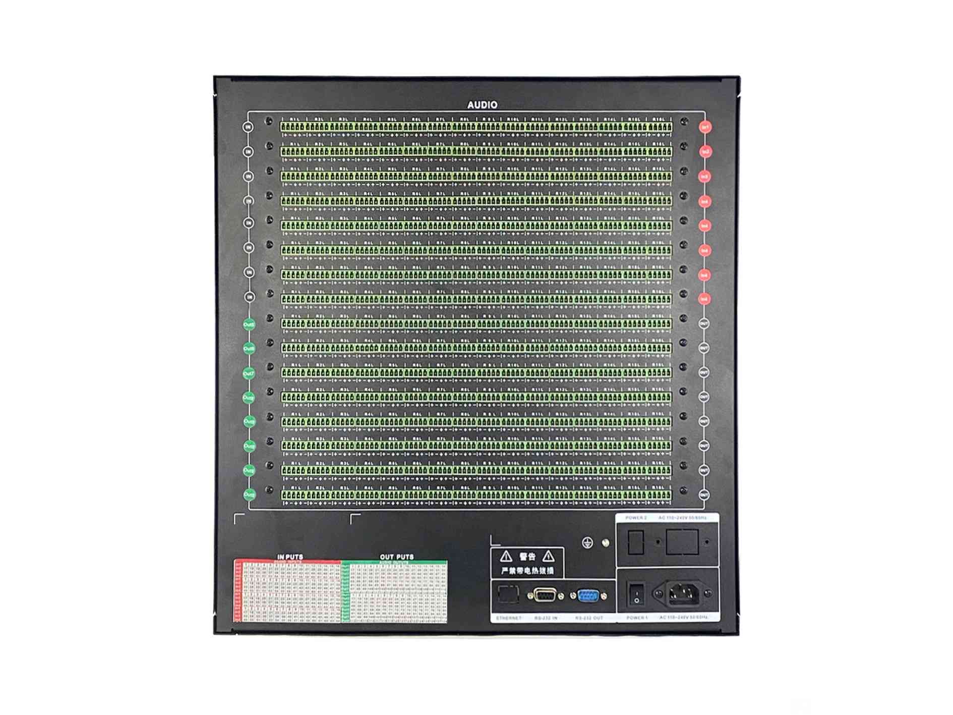 AUDIO音频128进128出矩阵 128路音频矩阵切换器