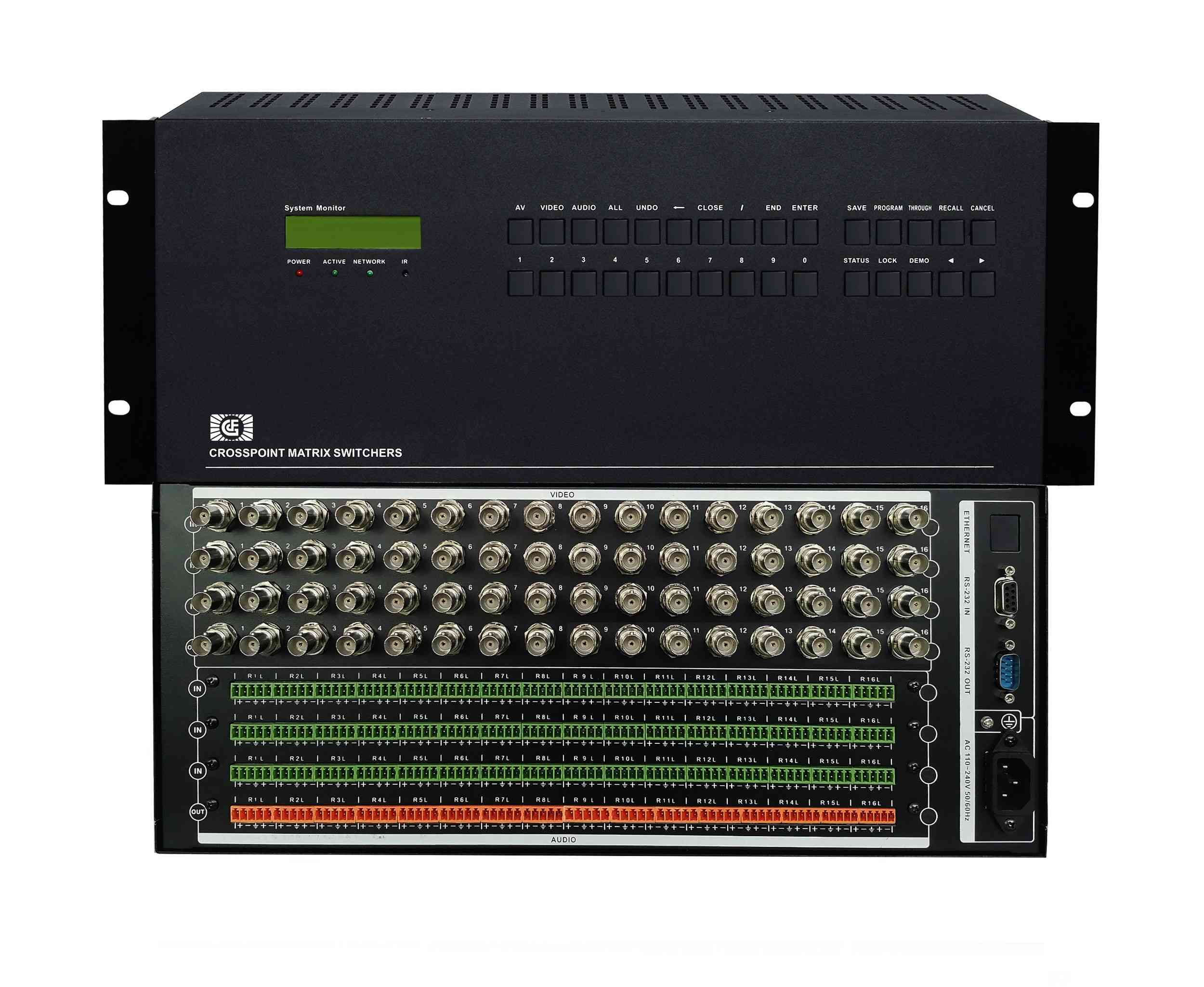 AV48进16出音视频矩阵切换器